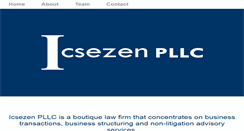 Desktop Screenshot of icsezenlaw.com